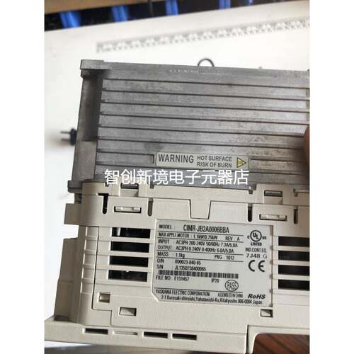 YASKAWA J1000 CIMR-JB2A0006BBA 安川变频器原装全新三相220V