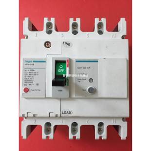 HAGER 100mA 海格4P100A漏电保护断路器H250V空气开关HVN101B