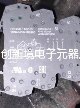 原装ABB继电器端子 RB122G-115VUC 1SNA645041R0200