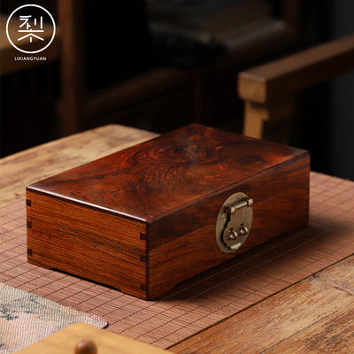 海南黄花梨首饰盒摆件
