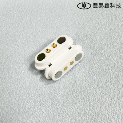 pogopin接白色磁吸连器P 簧针大电流铜镀金弹触点647多充电信号传