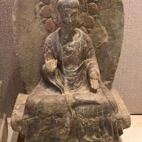 高古石雕收藏明清古典石头艺术品青石汉白玉坐佛站佛观音佛首卧佛