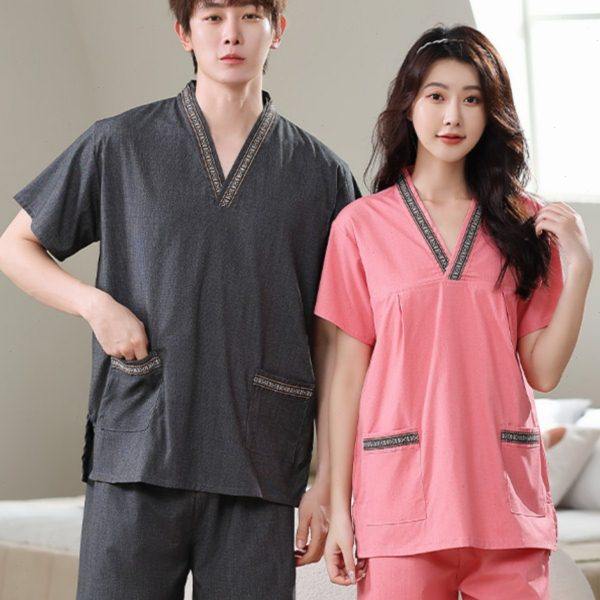 高品质汗蒸服桑拿服大码男士女款耐洗抗皱洗浴中心2023新款足浴服,居家布艺,汗蒸服,淘宝优惠券,粉丝福利购,淘宝优惠卷