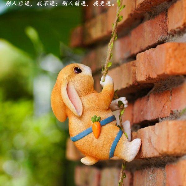 可爱动物攀登兔子松鼠壁挂摆件户外花园盆挂民宿庭院树上造景装饰,家居饰品,户外/庭院摆件,淘宝优惠券,粉丝福利购,淘宝优惠卷