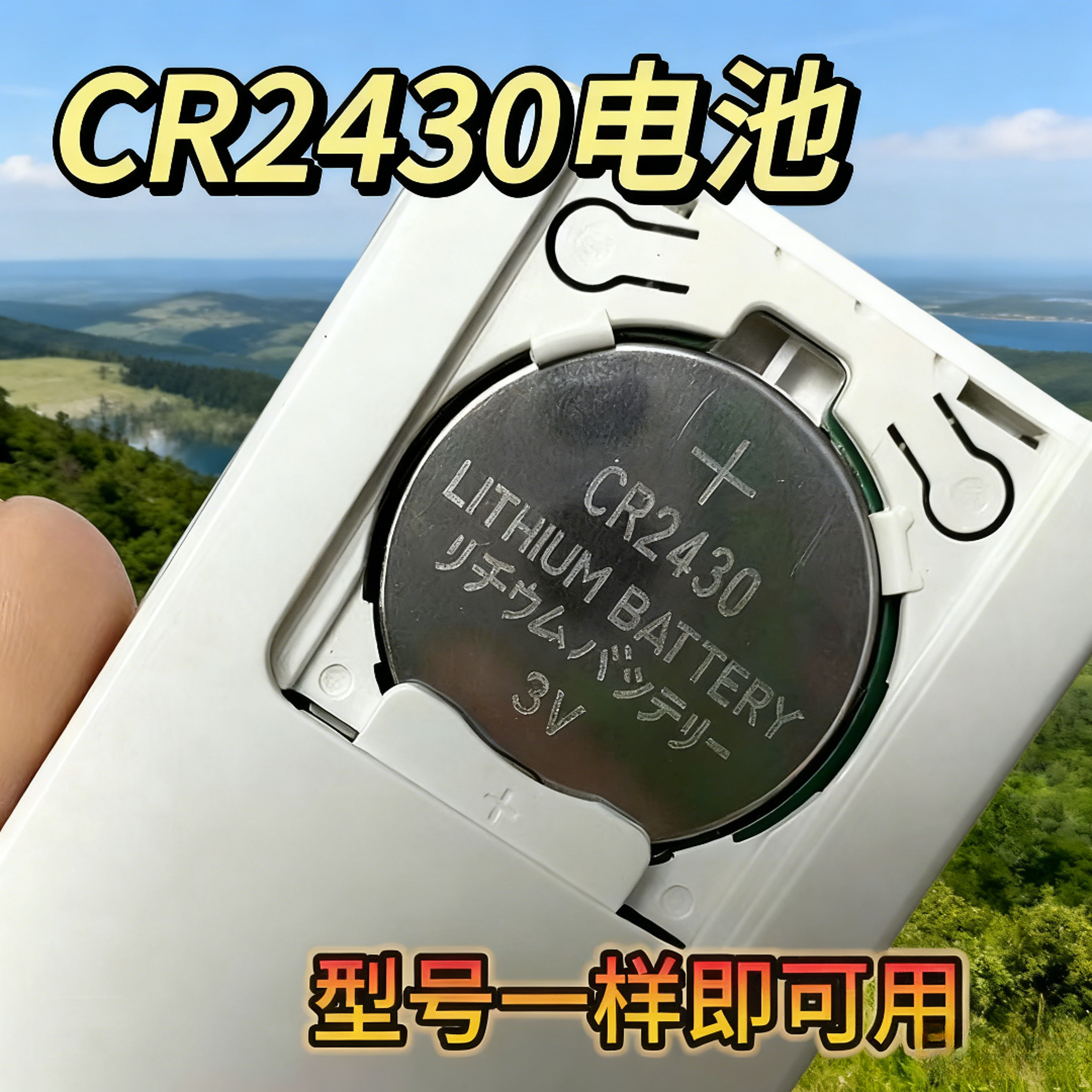 CR2430适用于好太太浴霸电动智能自动升降晾衣架遥控器纽扣电池3V