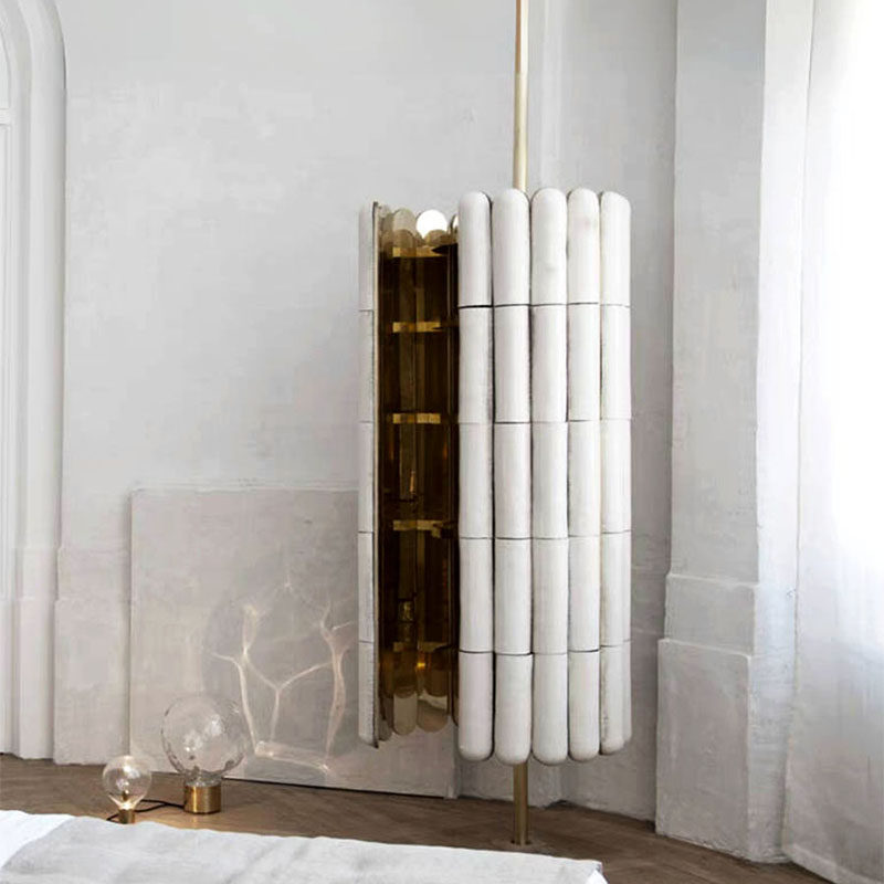 意式不锈钢酒柜轻奢高档高级感客厅家用新款立柱式红酒柜展示柜,住宅家具,酒柜,淘宝优惠券,粉丝福利购,淘宝优惠卷