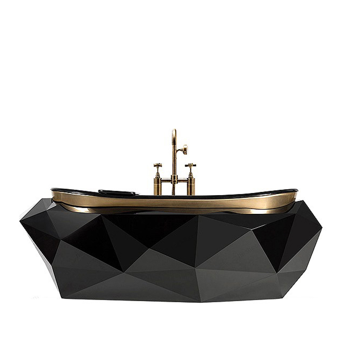 不锈钢菱形浴缸别墅酒店小户型家用卫生间设计师款轻奢独立浴室缸