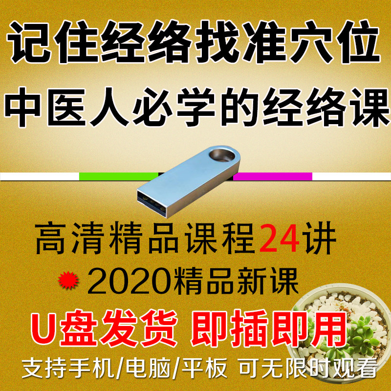 U盘零基础学习中医经络穴位视频课程任脉督脉腧穴疼痛眩晕不寐