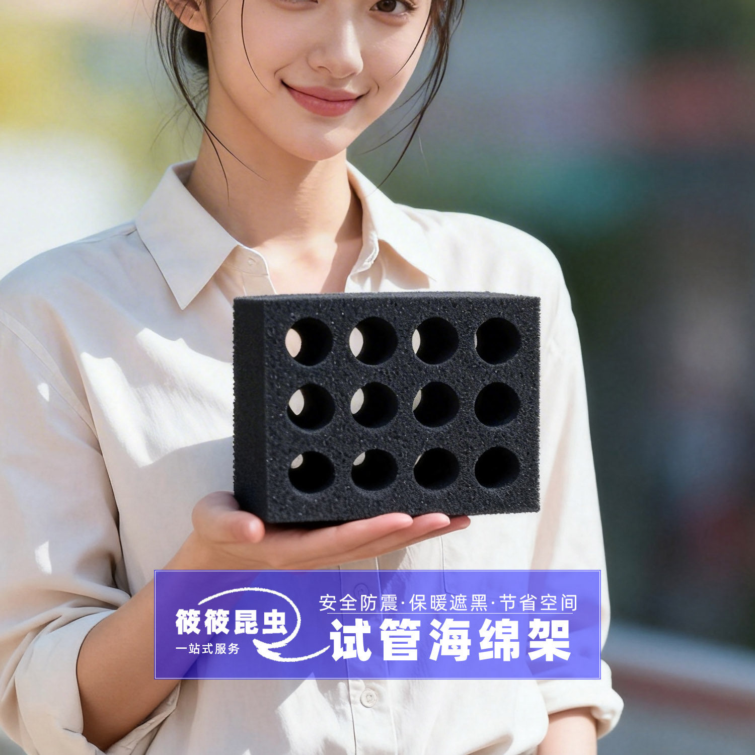 筱筱昆虫馆新后小群海绵试管架图片
