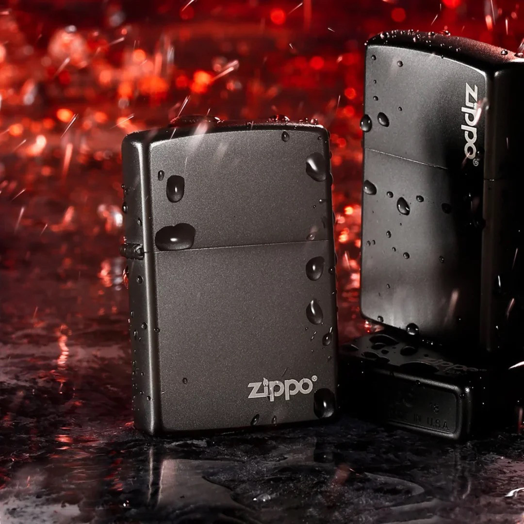 Zippo打火机原装正版磨砂黑经典标防风煤油个性创意男士礼物生日