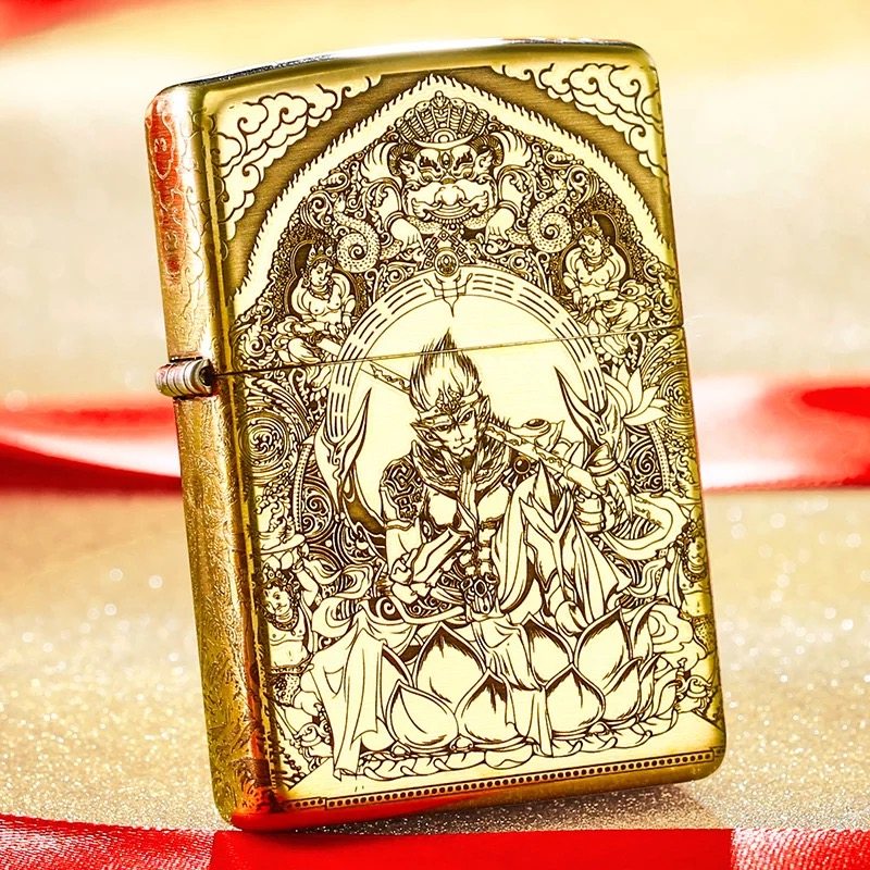 原装正版zippo打火机diy雕刻纯铜猴子斗战魔猴金蟾牡丹男士礼物,ZIPPO/瑞士军刀/眼镜,ZIPPO/芝宝,淘宝优惠券,粉丝福利购,淘宝优惠卷