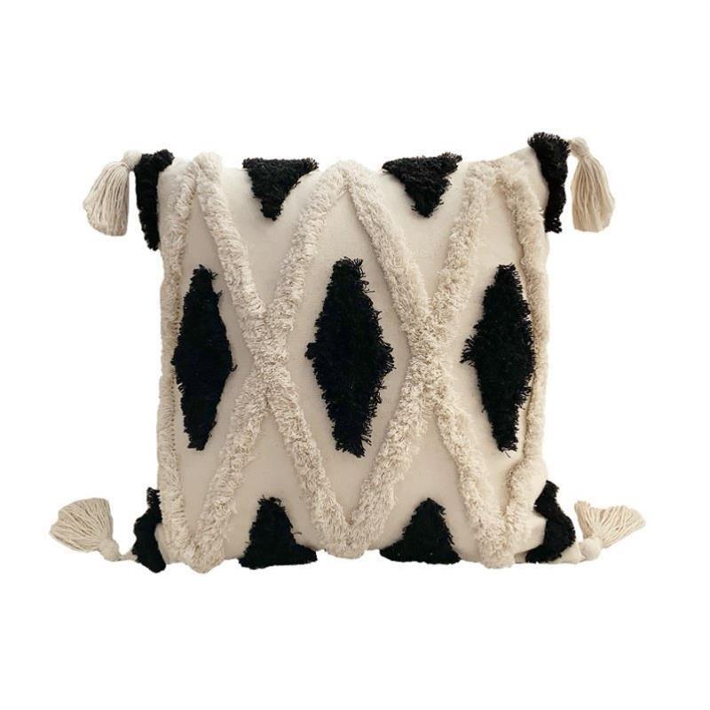 Morocco Tufted tassel sofa pillow cushion cover摩洛哥抱枕套
