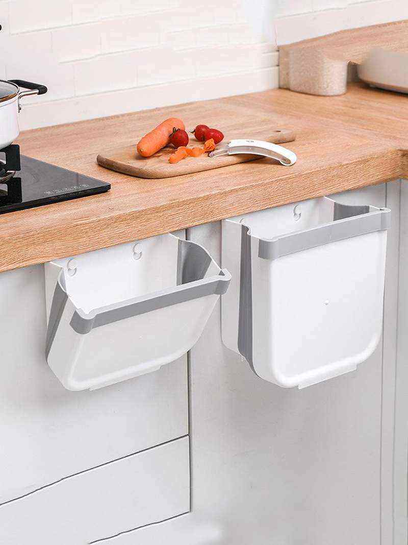 分类可挂式悬挂可垃圾桶家用厨房橱柜门壁折叠垃圾篓垃圾收纳桶