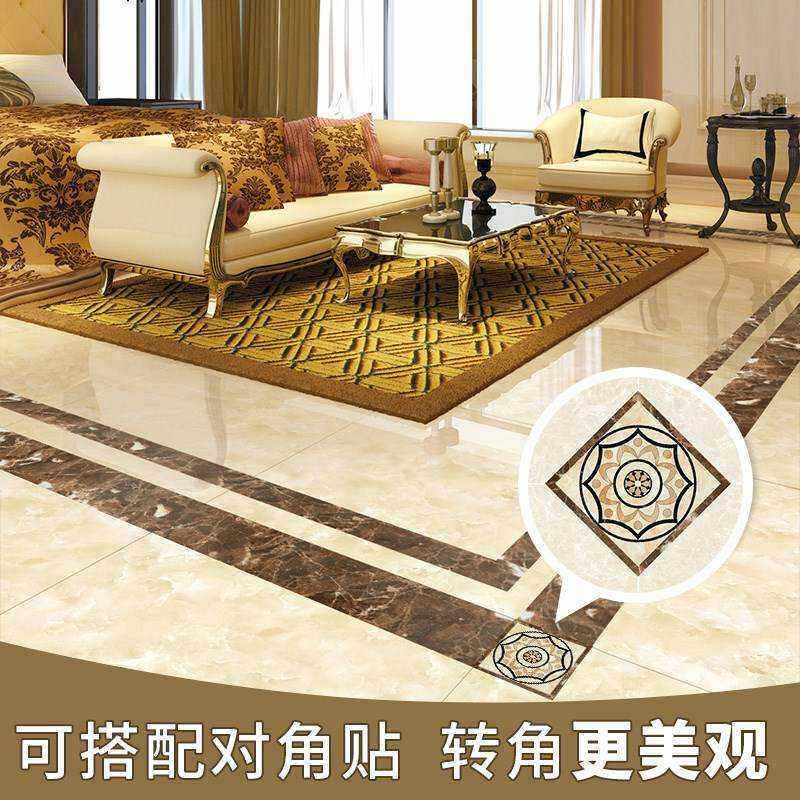 腰线贴入户门地面贴脚线墙边瓷砖地砖波打线欧式转角过门石地脚线