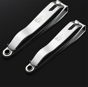 美甲工具用品指甲刀强人大号不锈钢指甲搓平口斜口家用指甲剪套装