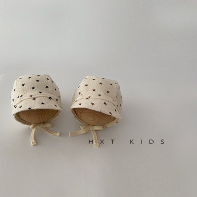 棉帽子星星系带遮阳韩版