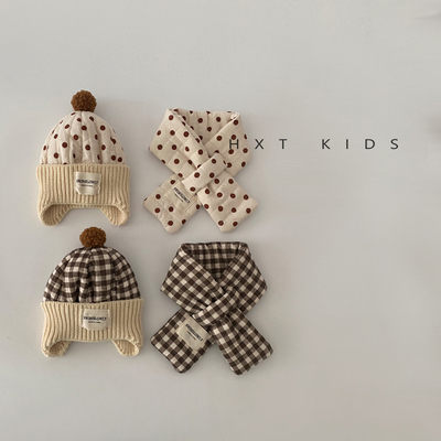 棉护耳帽色系洋气保暖护耳套装