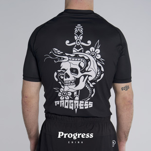 男女 PROGRESS 巴西柔术NOGI 防磨衣 官方直营 跳管辖骷髅