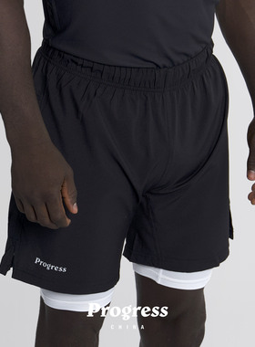 PROGRESS 学院升级款 黑色短裤 巴西柔术NOGI 男女 官方直营