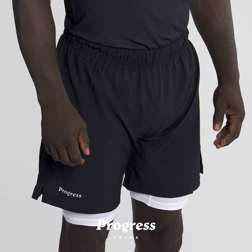 PROGRESS 学院升级款 黑色短裤 巴西柔术NOGI 男女 官方直营