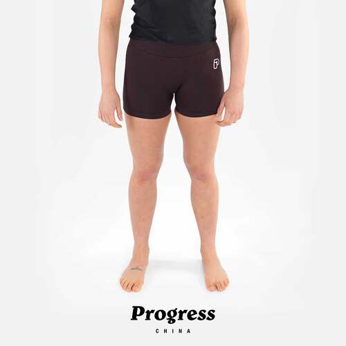 PROGRESS无缝线短裤咖啡色女款压缩裤打底 巴西柔术NOGI 官方直营