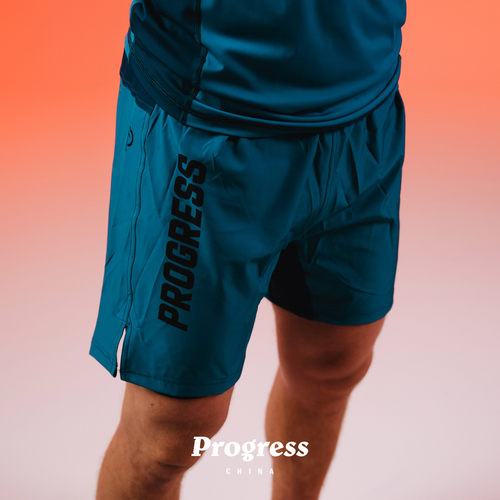 PROGRESS 双层短裤 PROFILE系列 蓝色 BJJ巴西柔术NOGI 官方直营