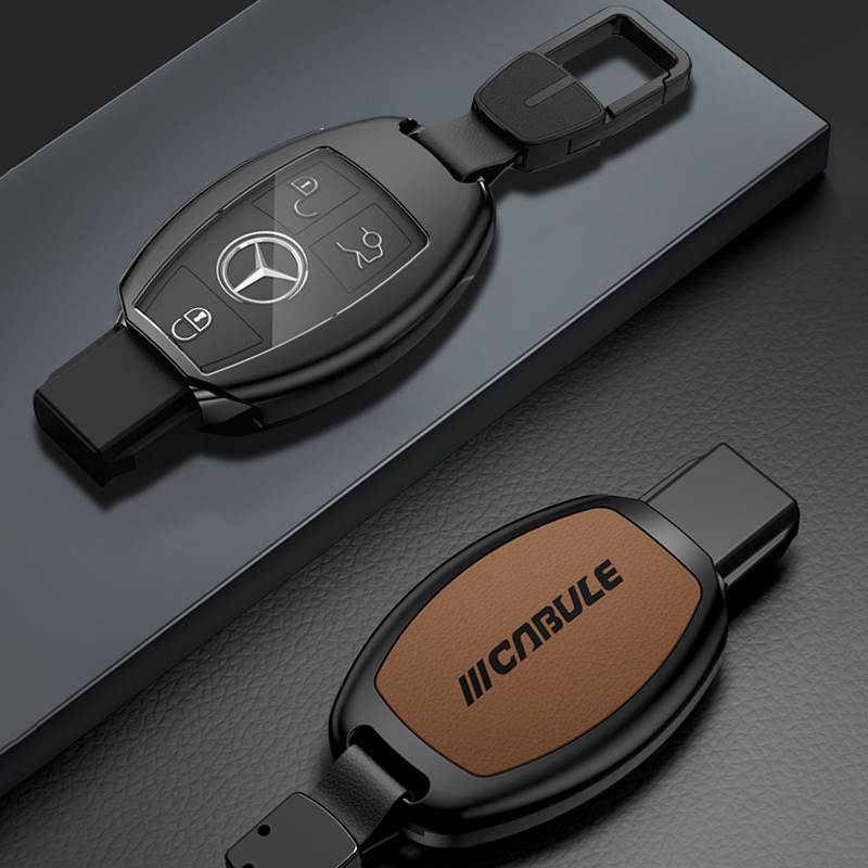 老款宾士钥匙套C/E级C180 C200L GLC260  GLA R320 V260壳包扣男