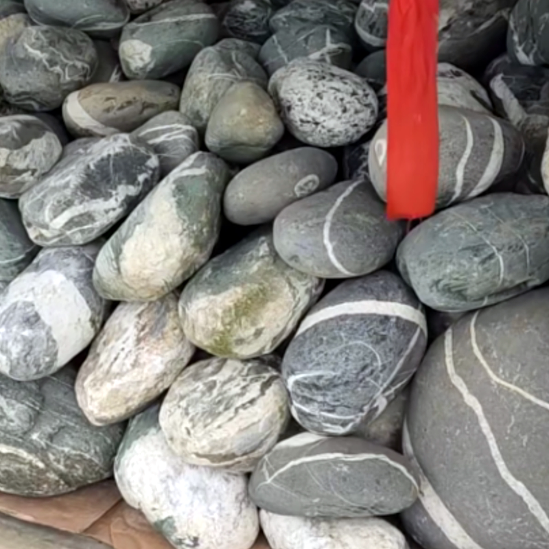 树坑大石头造景花园挡土铺路鱼池塘围边庭院户外园林景观天然装饰