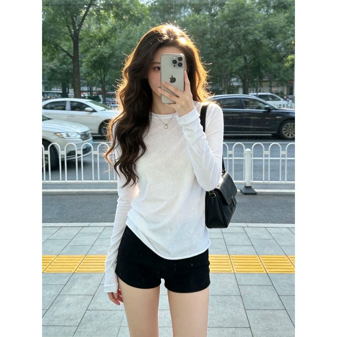 薄款微透防晒罩衫女春夏