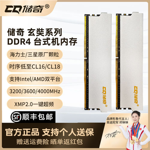 储奇玄奘马甲内存条DDR4 3200/3600/400016G/32G套装台式电脑