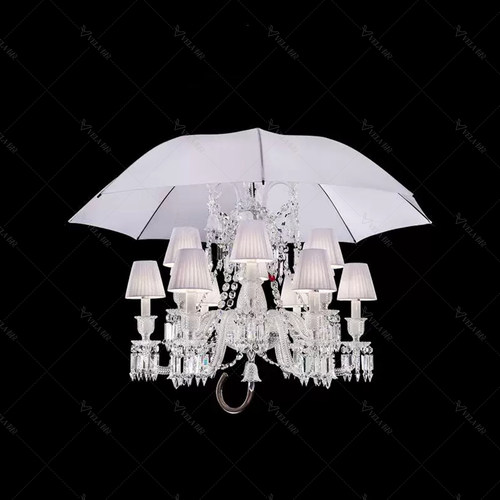 法国Baccara Zenith系列高档轻奢客厅餐厅设计师款雨伞水晶吊灯
