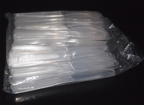 包邮透明一次性刀 /透明刀/西餐刀 一次性塑料刀叉勺100只/包