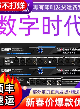 Glen ralston/格伦士顿傻瓜式一键防啸叫全自动反馈抑制器移频器