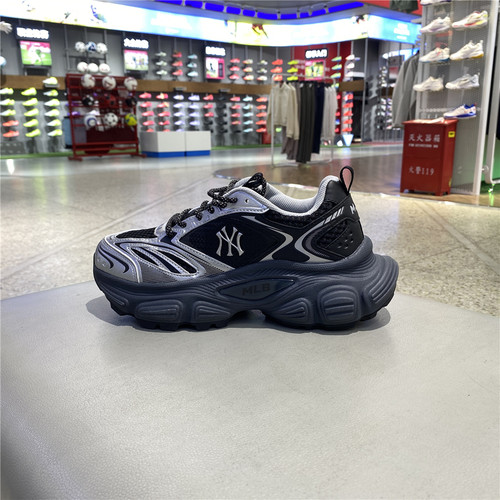MLB正品厚底增高时尚休闲鞋运动鞋男女同款3ASHWD15N-50BKS