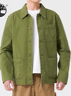 Timberland添柏岚男装上衣日常户外休闲复古翻领衬衣外套A425FEG5