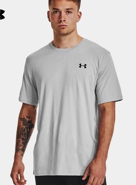 UnderArmour安德玛男子夏季棉质小LOGO透气短袖T恤1370951