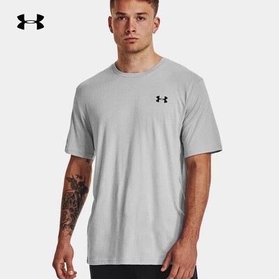 安德玛男子棉涤运动休闲短袖T恤