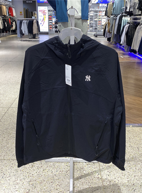 MLB正品男女春季新款拉链外套连帽休闲经典时尚3AWJB0163-50BKS