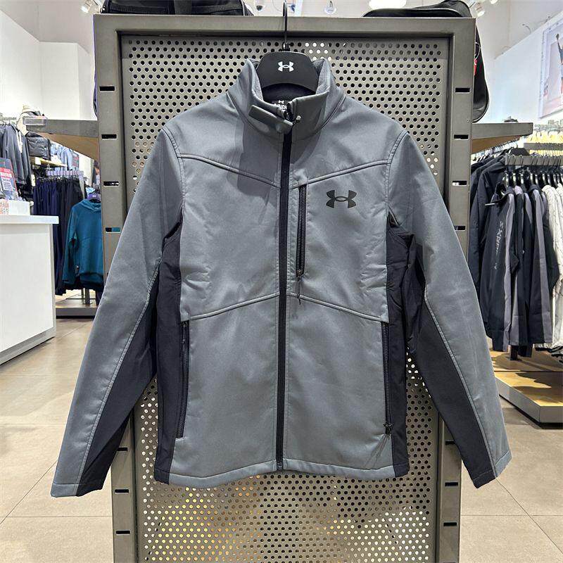 安德玛UnderArmour正品薄绒训练软壳防风运动夹克外套-1321438
