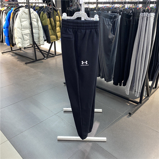 宽松休闲收口束脚裤 秋冬加绒长裤 子1373882 男运动裤 UA安德玛正品