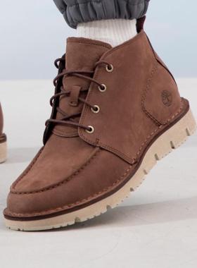 Timberland添柏岚 男子宽版磨砂鞋面户外中帮休闲鞋A41Z1500