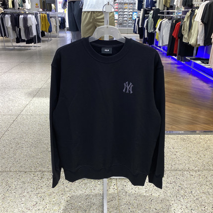 25秋季新款MLB卫衣男女NY复古波普老花印花运动套头衫3AMTM0854