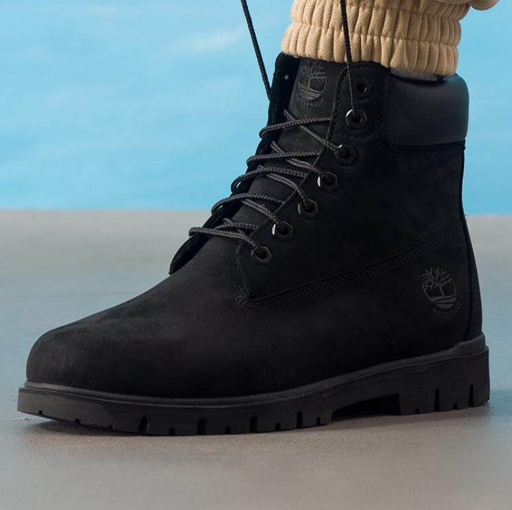 添柏岚男子运动休闲黑色靴子