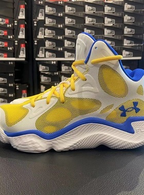 安德玛UA Curry Spawn 男子透气轻便缓震运动高帮篮球鞋3026640