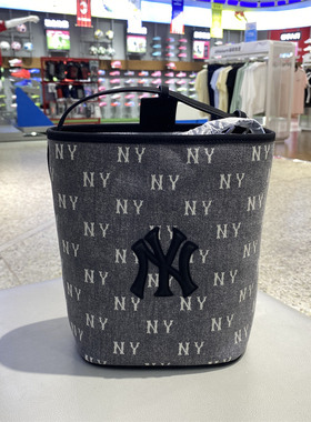 MLB正品男女情侣牛仔满印老花水桶包25秋季新款3ABMMV65N