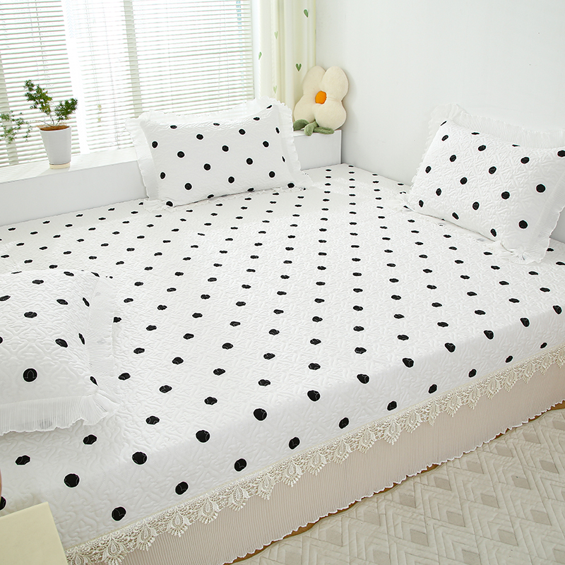 可定制榻榻米床盖三件套全棉纯棉炕盖四季通用防滑款夹棉3米床单