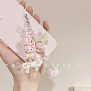 原创设计KITTY凯蒂猫玉桂狗美乐蒂手机链卡通短链挂绳 HAKIMI