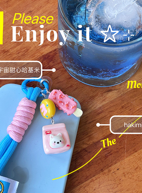 【HAKIMI】原创成品手机链西高地可爱小狗相机绳钥匙扣可承重手拎