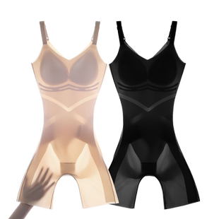 猫人塑身连体衣免穿文胸后脱夏季冰丝产后塑形美体收腹提臀瘦身衣