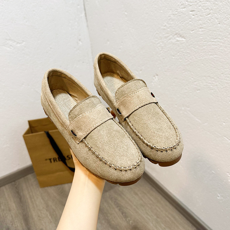 舒适软底豆豆鞋韩系一脚蹬